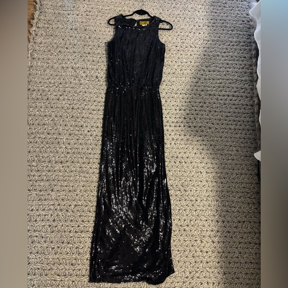Black Nicole Miller Sequin Gown